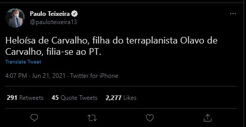 postagem paulo teixeira