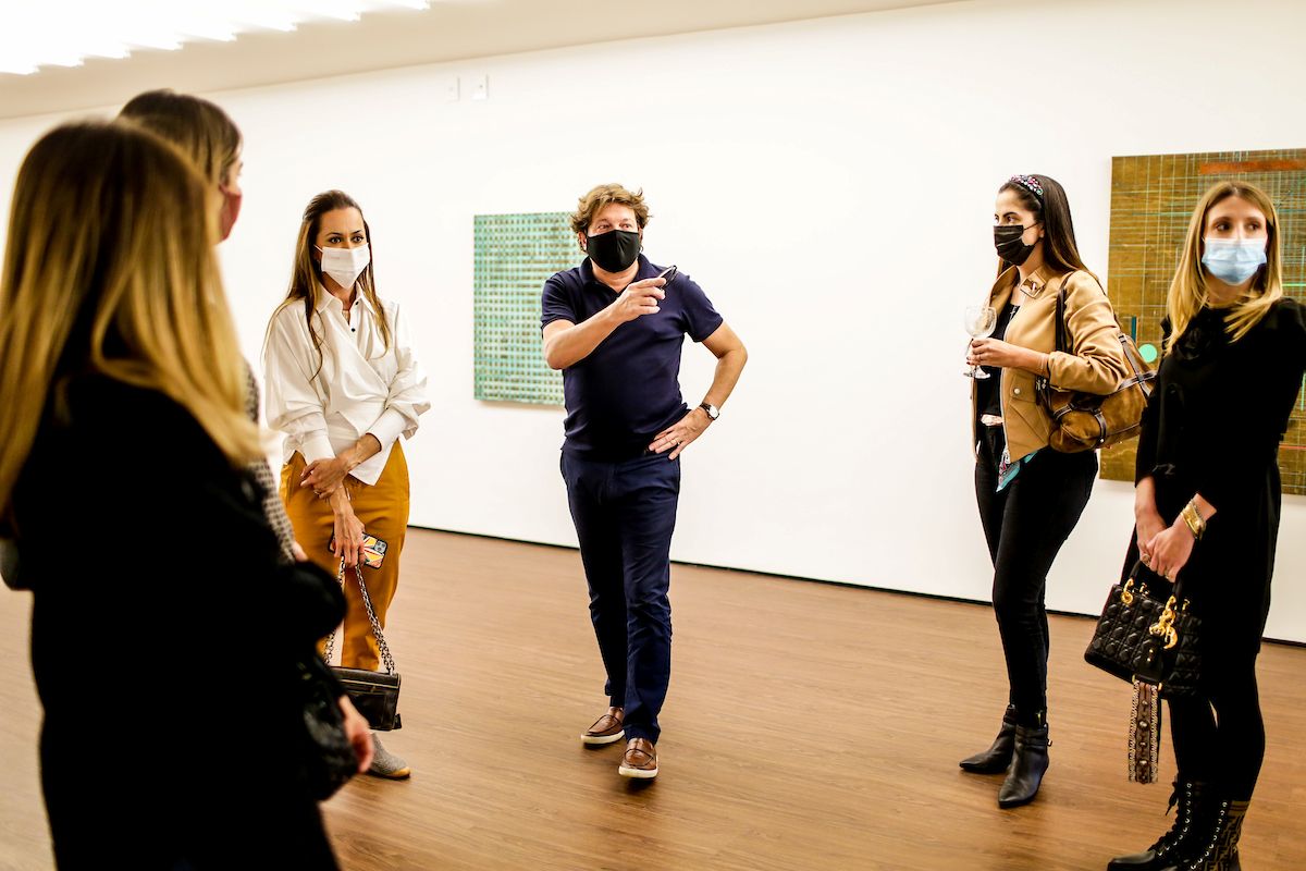 Abertura da exposição Os Meios Dias, de José Bechara, na galeria Casa Albuquerque - Foto: Gustavo Moreno/Especial Metrópoles