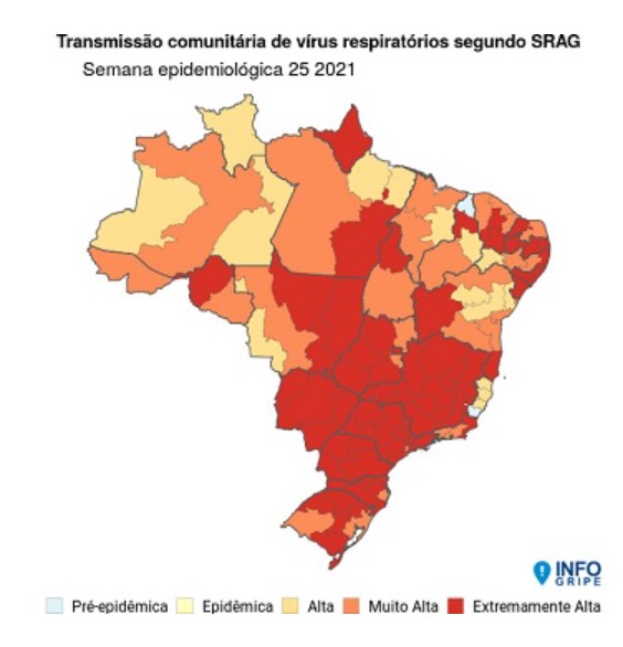 transmissão comunitária semana 25