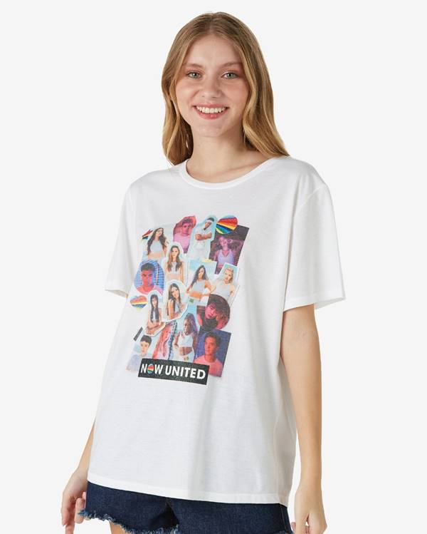 Camiseta da coleção do Now United na Riachuelo