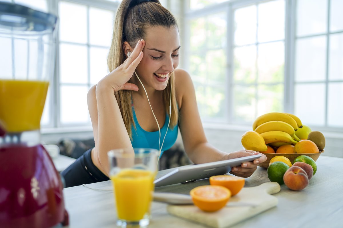 Mulher alimentação