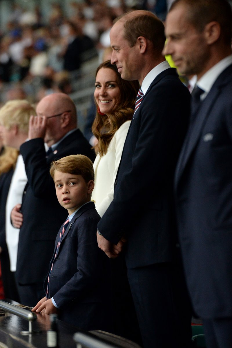 Kate Middleton, George e príncipe William