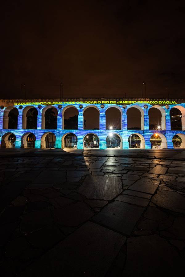 Projeção nos Arcos da Lapa