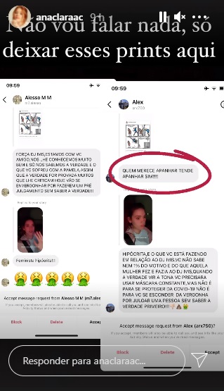 Prints do Instagram de Ana Clara