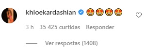 Comentário de Khloe