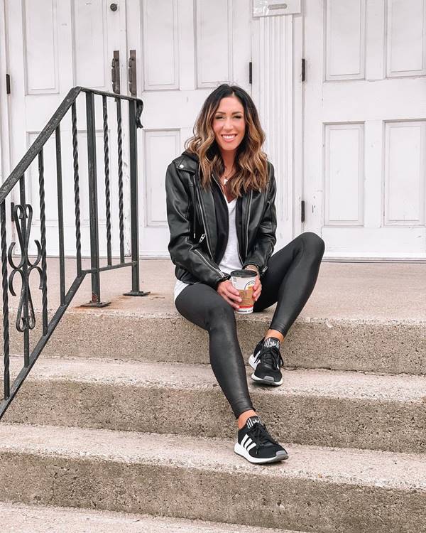 Gretchen Burke com look athleisure