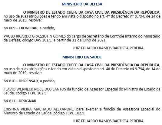 Flavio Werneck é dispensado do cargo de assessor do Ministério da Saúde