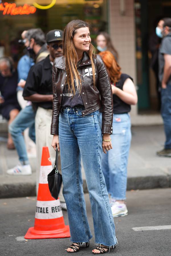 Jaqueta de couro no street style