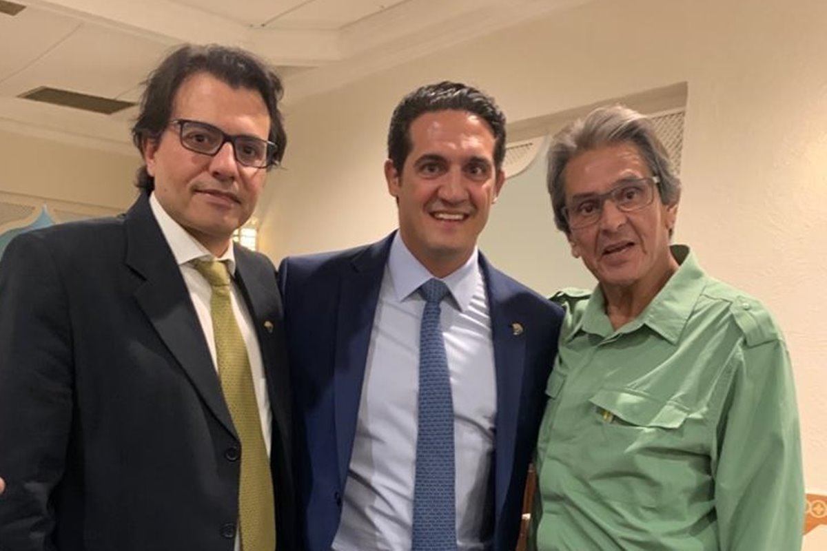 Otávio Fakhoury, João Manssur e Roberto Jefferson