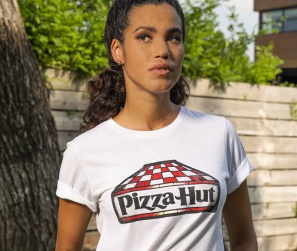 Camiseta da coleção Pizza Hut Tastewear