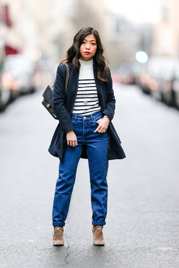 Mom jeans no street style