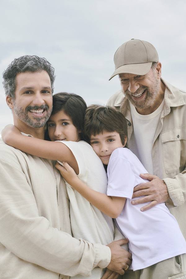 Família Bosco em campanha da Hering