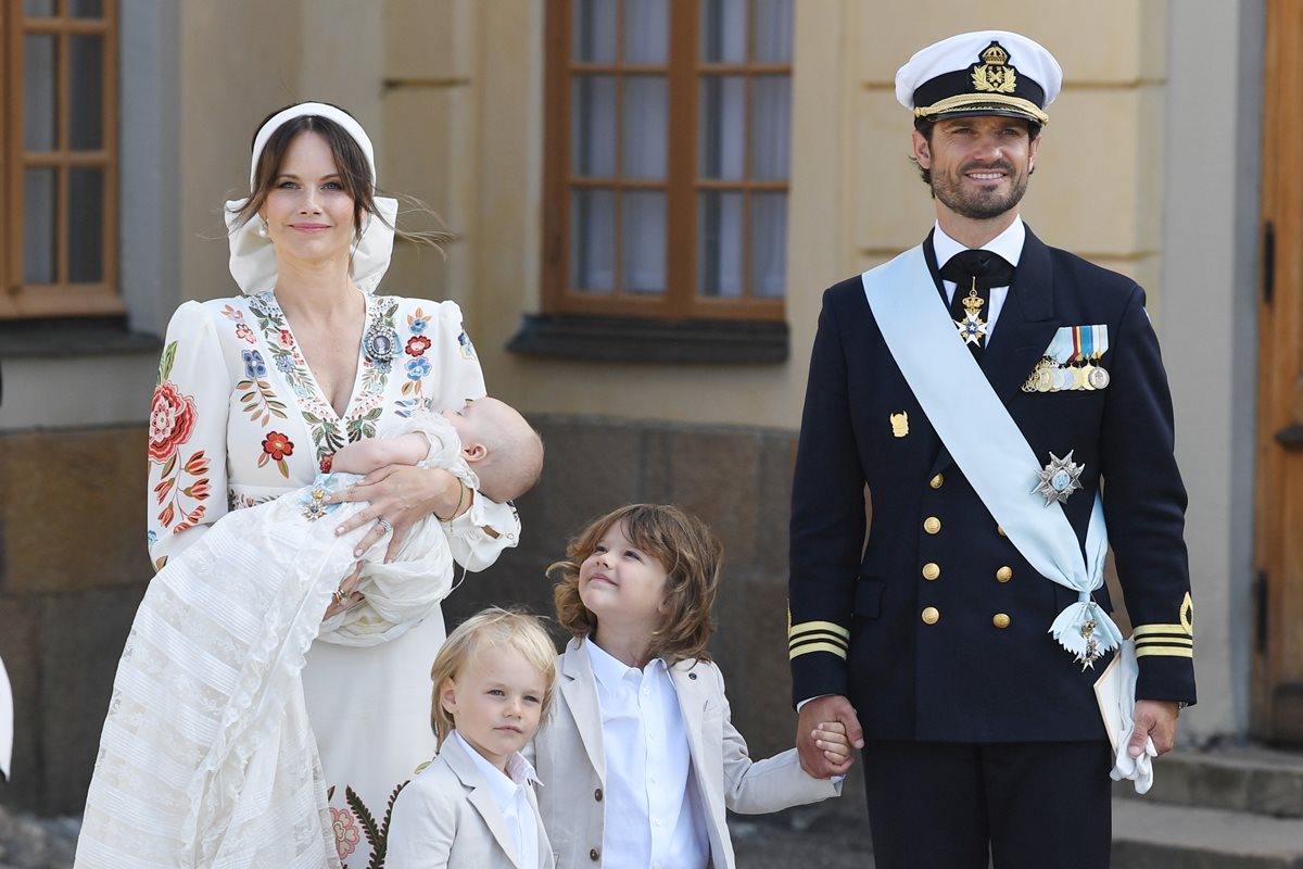 Princesa Sofia, Julian, Gabriel, Alexander e príncipe Carl Philip