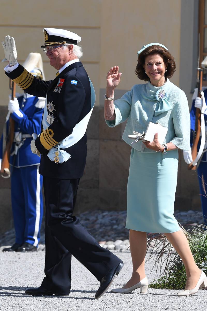 rei Carl XVI Gustaf e a rainha Sílvia 