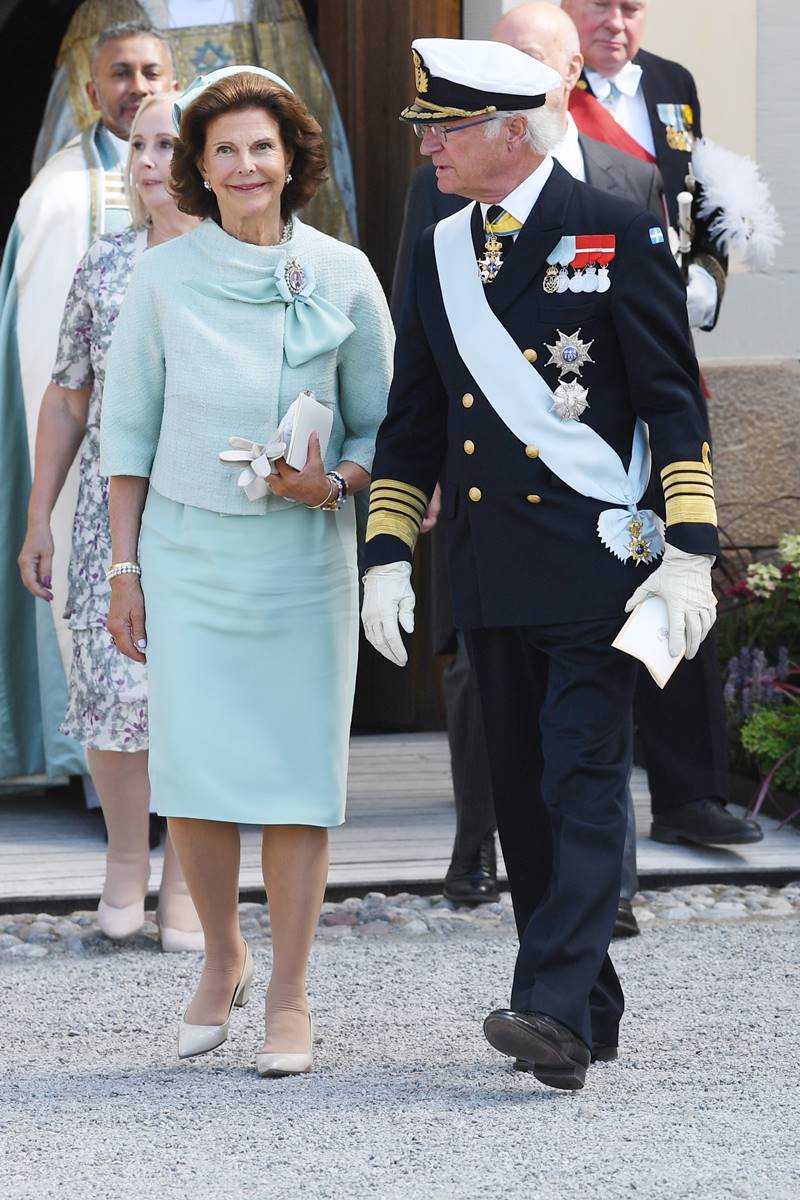 rei Carl XVI Gustaf e a rainha Sílvia 