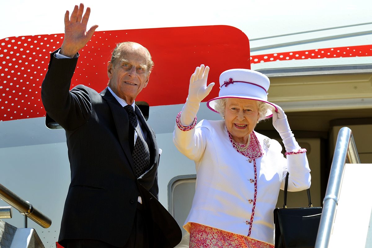 Príncipe Philip e rainha Elizabeth