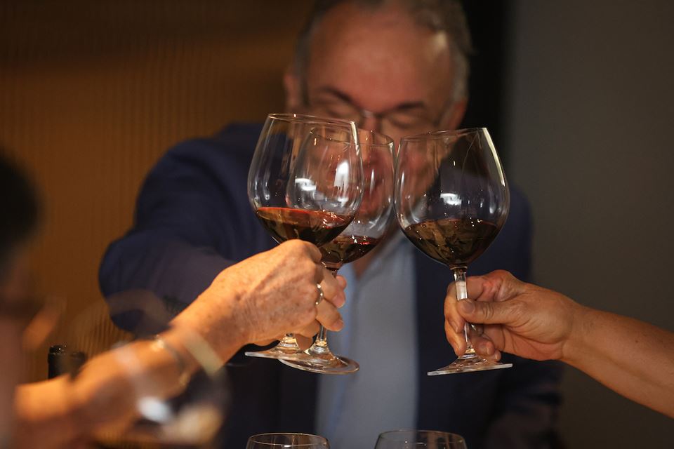 Degustação de vinhos no Restaurante Piselli