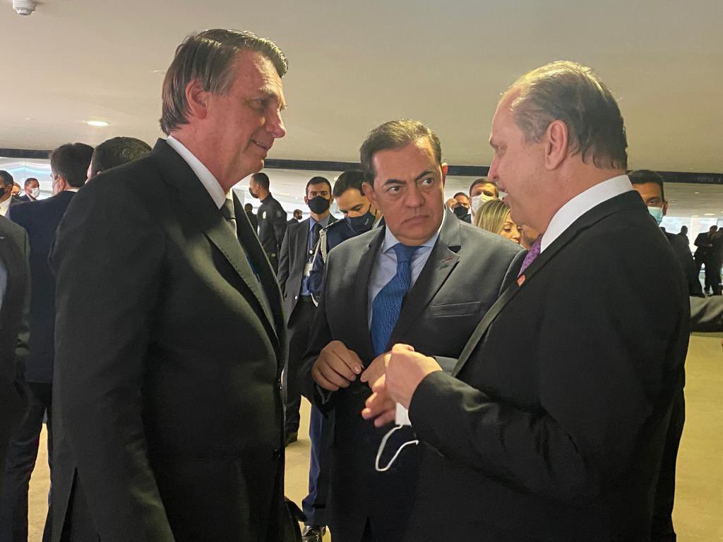 Jair Bolsonaro, Ricardo Barros e Marcos Tolentino