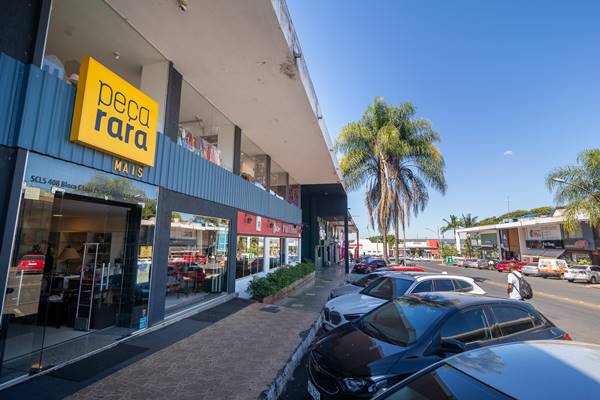 Fachada do brechó Peça Rara, na 408 Sul