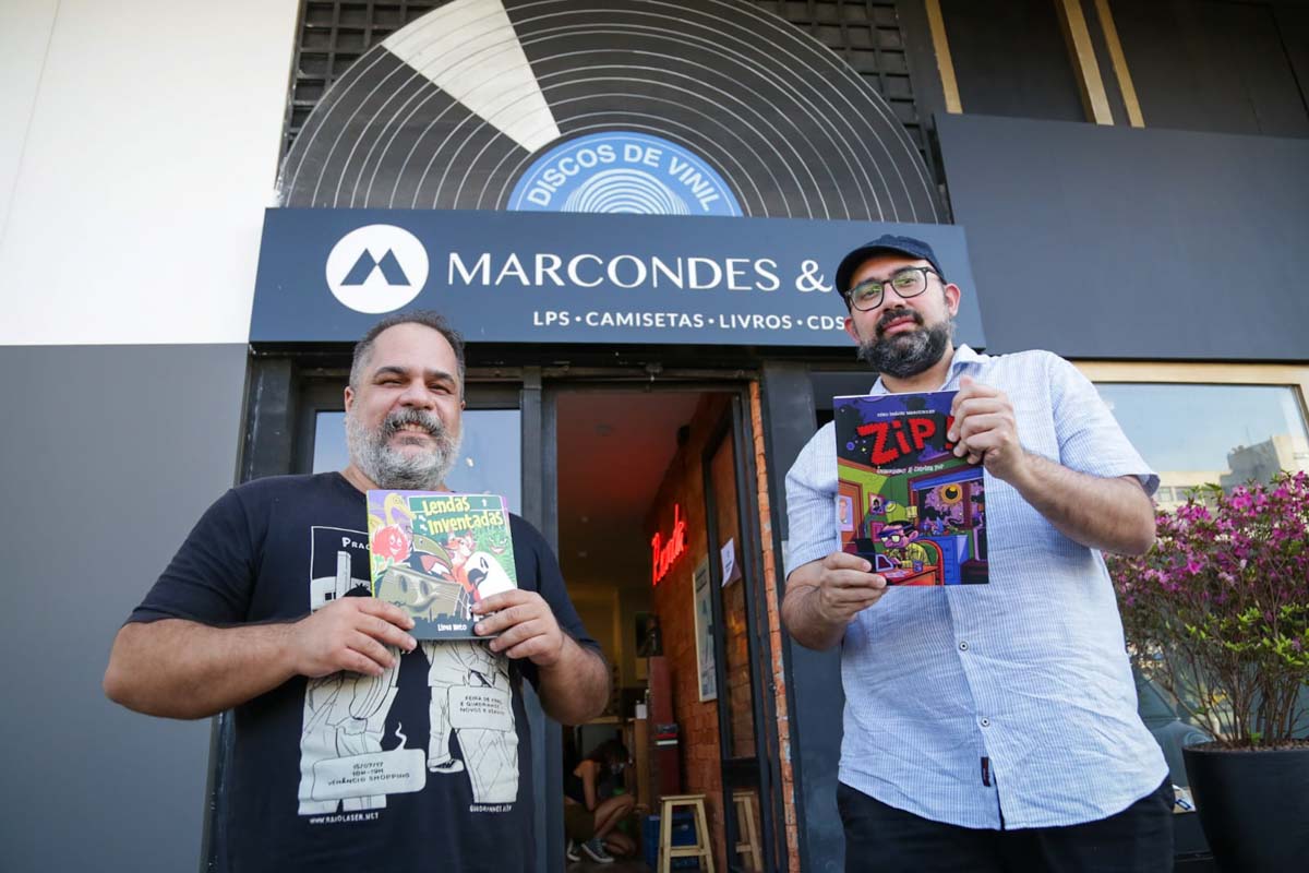 Lançamento do livro ZIP na Loja de discos Marcondes & Co