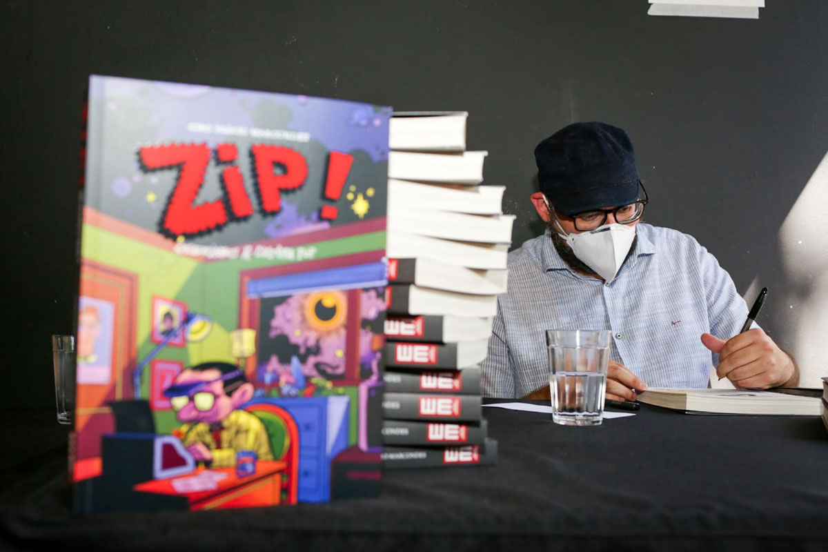 Lançamento do livro ZIP na Loja de discos Marcondes & Co