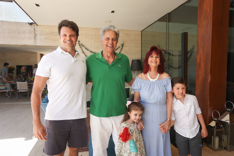 Rodrigo Fittipaldi, Márcio Ladeira, Lúcia Fittipaldi, Clara de Farias e Antônio Fittipaldi