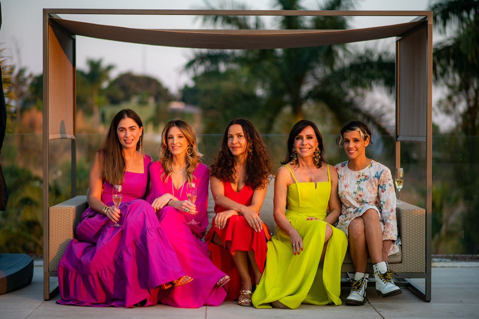 Caroline Collor, Mayra Perin, Claudia Meireles, Cleucy Oliveira e Ilca Maria Estevão