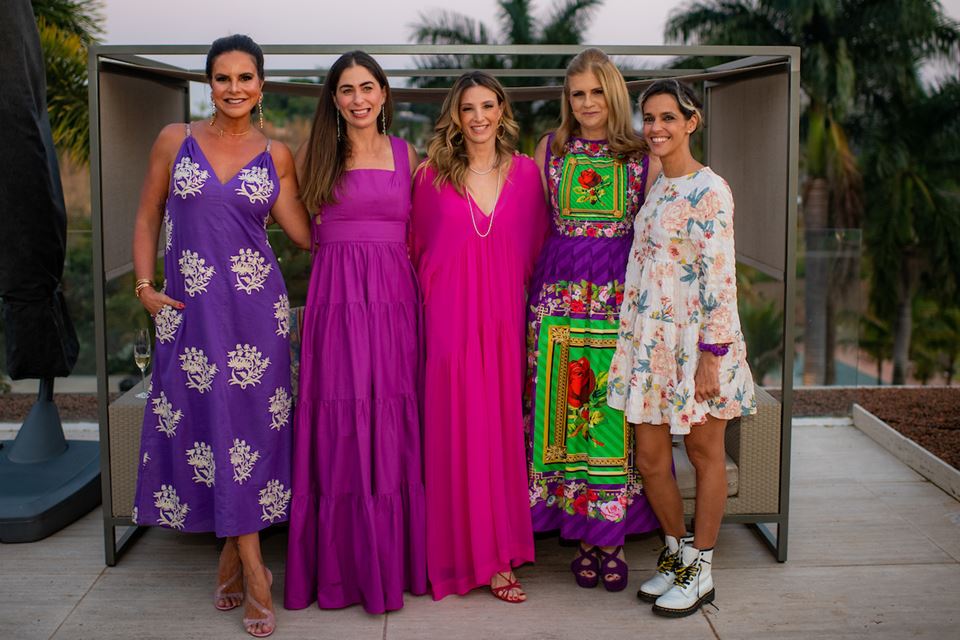 Claudia Salomão, Caroline Collor, Mayra Perin, Glaucia Benevides e Ilca Maria Estevão