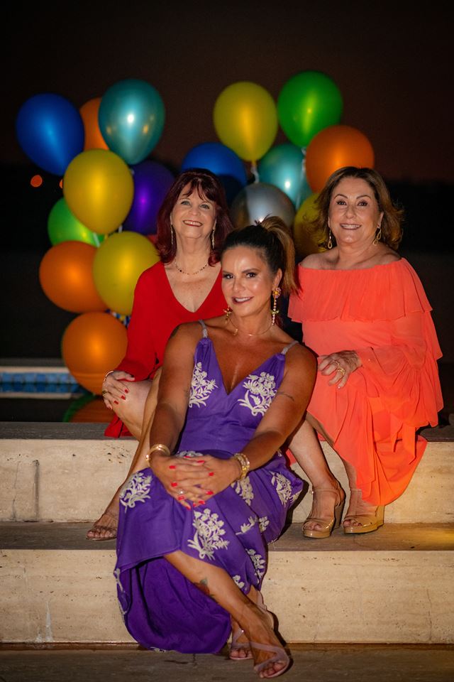 Denise Barbosa, Claudia Salomão e Lúcia Fittipaldi