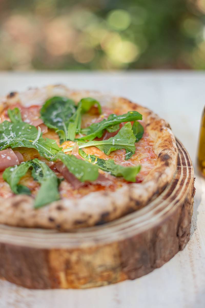 Pizza de Parma i Rucola da Grano & Oliva Pizzeria