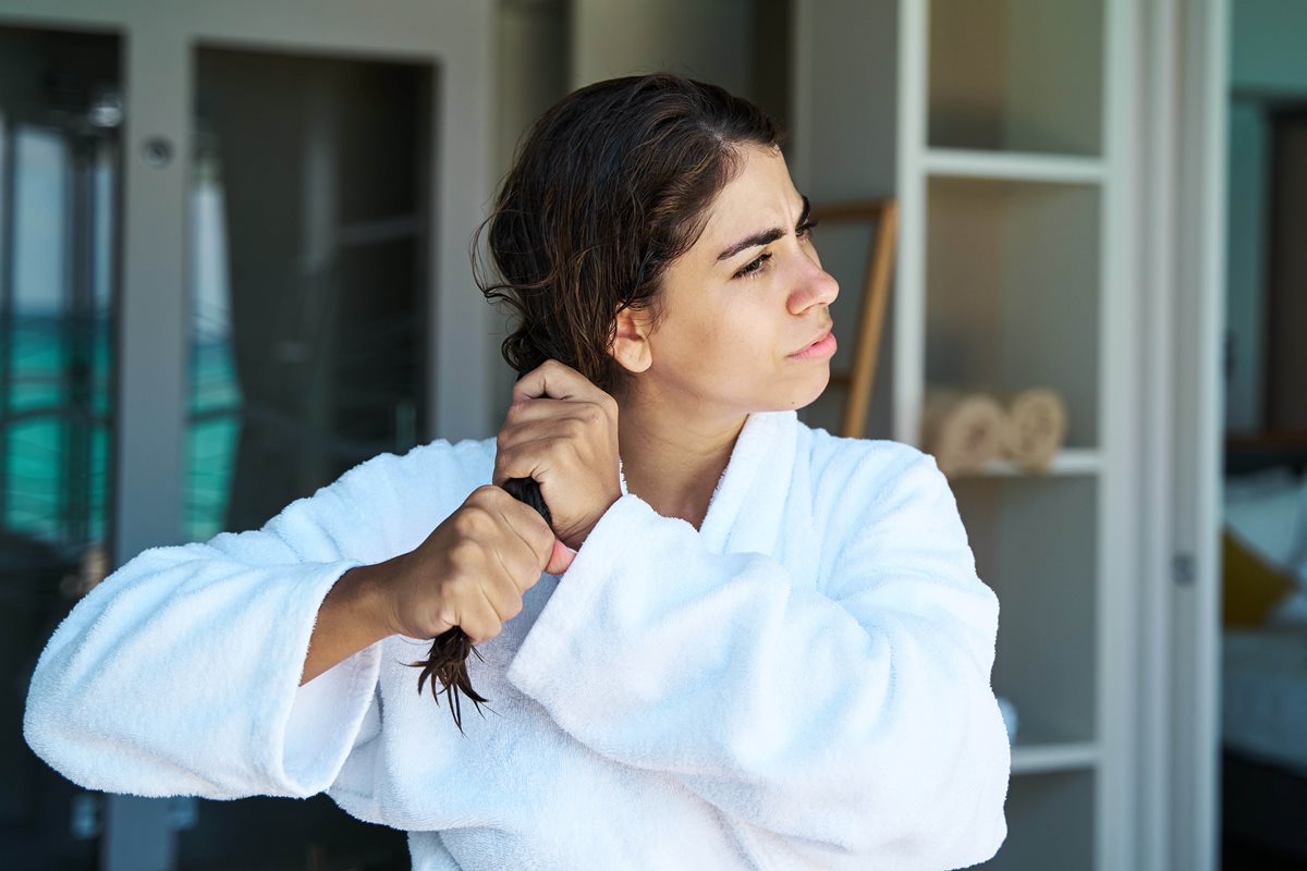 Cabelo - chá - mulher