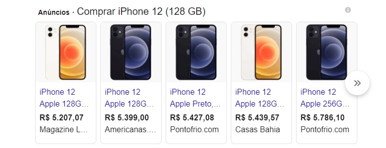 anúncios iphone 12