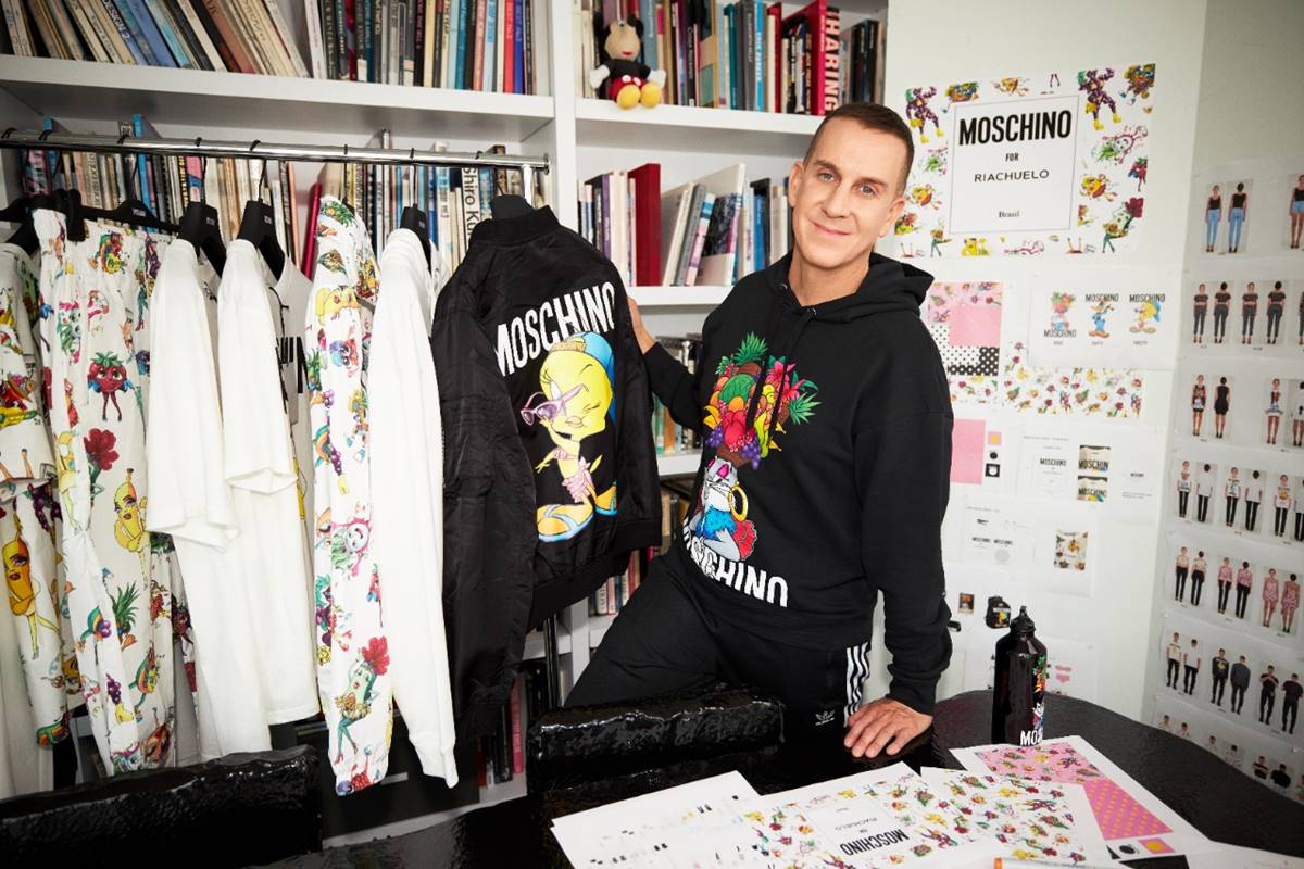 Jeremy Scott em campanha de Moschino para Riachuelo