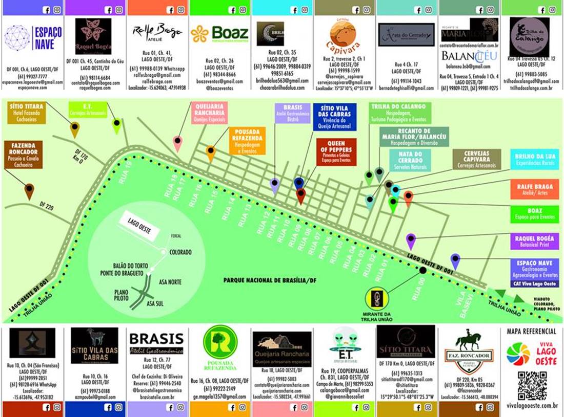 Mapa Lago Oeste