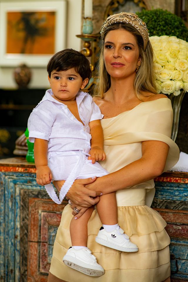 Maria Eduarda Portella Amorim e Juliano Amorim convidam para o batizado do filho Joaquim