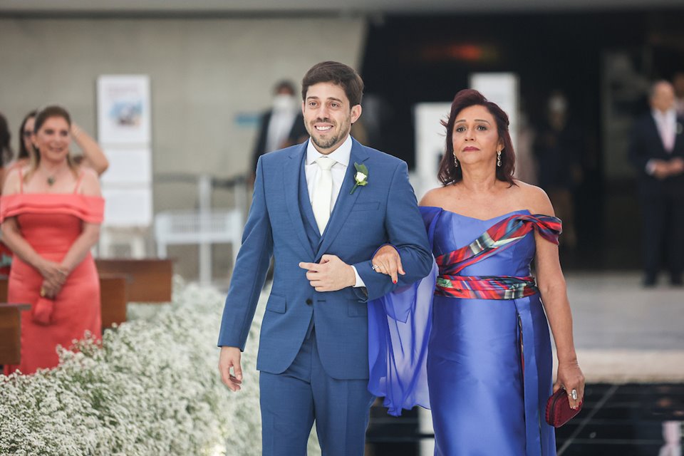 22/10/2021. Brasília-DF. Casamento Marina Nardelli e Rafael Barbosa na Catedral de Brasília. Fotos: Arthur Menescal/Especial Metrópoles