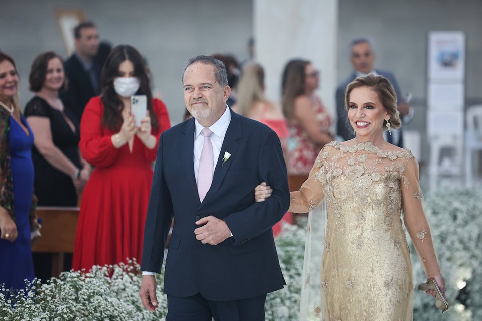 22/10/2021. Brasília-DF. Casamento Marina Nardelli e Rafael Barbosa na Catedral de Brasília. Fotos: Arthur Menescal/Especial Metrópoles