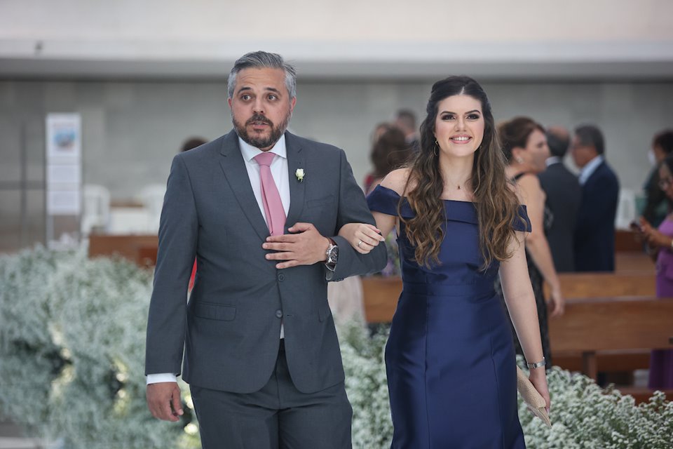 22/10/2021. Brasília-DF. Casamento Marina Nardelli e Rafael Barbosa na Catedral de Brasília. Fotos: Arthur Menescal/Especial Metrópoles