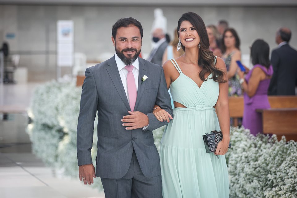 22/10/2021. Brasília-DF. Casamento Marina Nardelli e Rafael Barbosa na Catedral de Brasília. Fotos: Arthur Menescal/Especial Metrópoles