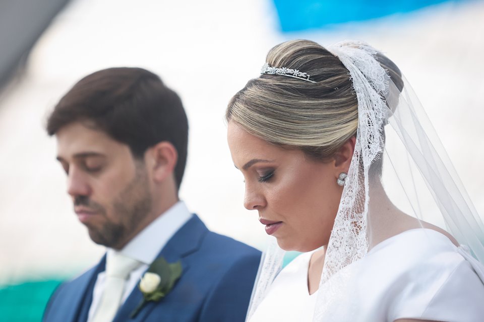 22/10/2021. Brasília-DF. Casamento Marina Nardelli e Rafael Barbosa na Catedral de Brasília. Fotos: Arthur Menescal/Especial Metrópoles