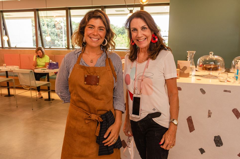 Roberta Azevedo e a nutricionista Sandra Petriz