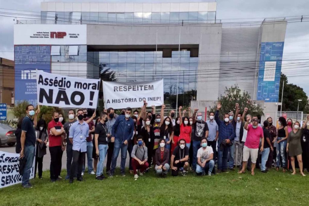 Ato de servidores do Inep na última quinta-feira