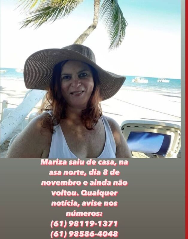 Mulher desparecida no DF