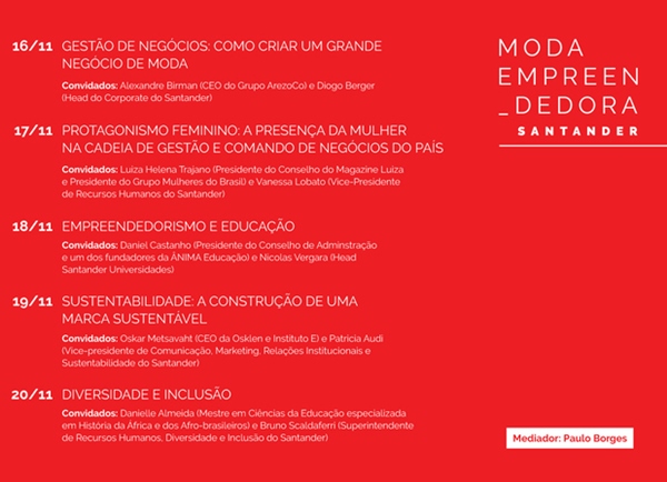 Agenda Moda Empreendedora SPFW N52