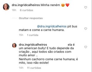 Esposa de goleiro Bruno rebate comentário em postagem