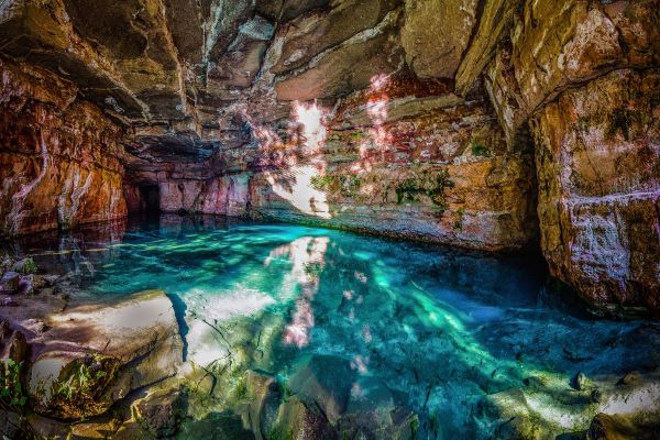 Gruta Lagoa Azul, Chapada dos Guimarães, MT