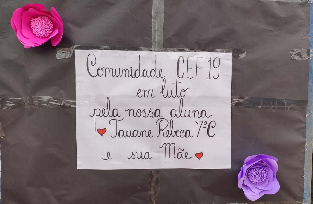 Homenagem para estudante Tauane