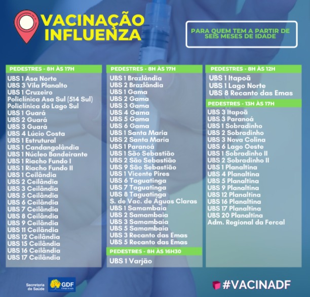 Print de locais de vacinação 