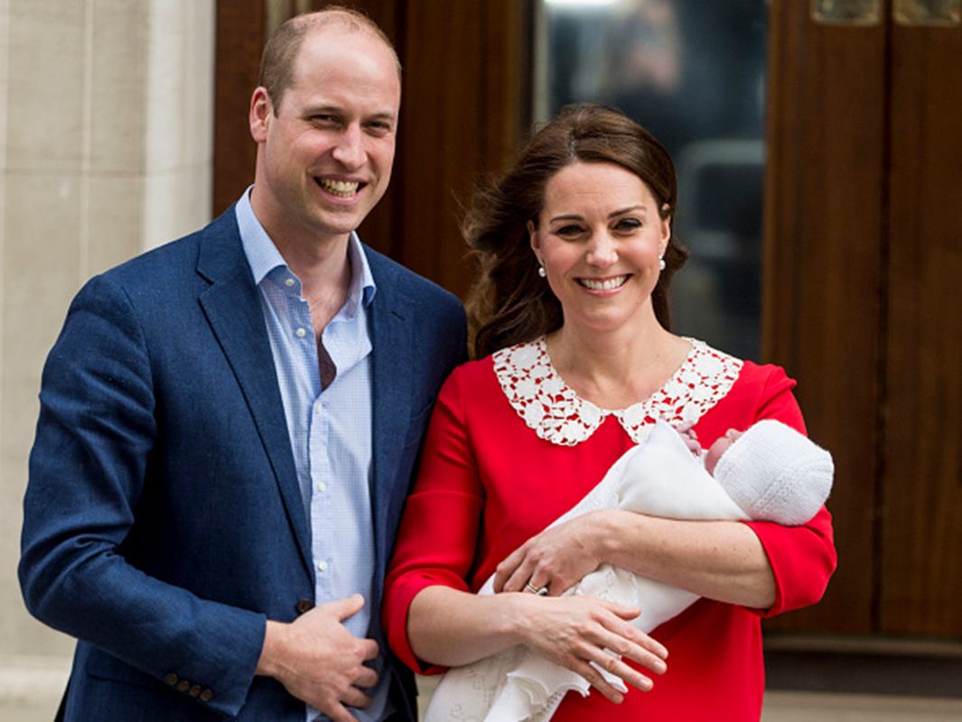 Kate Middleton, príncipe William e príncipe Louis