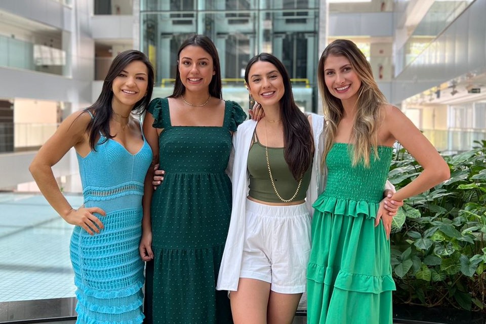 Juliana Andrade, Nathalia Patrão, Bruna Garcia e Mariana Corgosinho